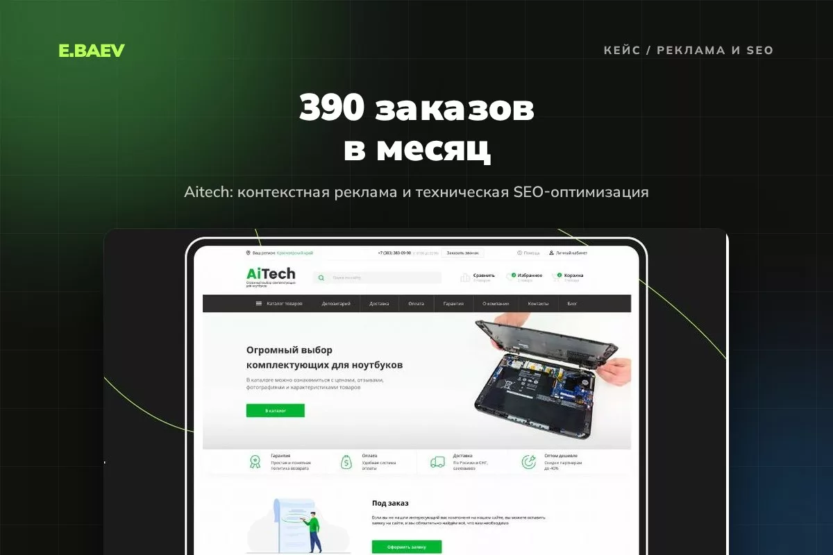 Контекстная реклама и SEO для Aitech