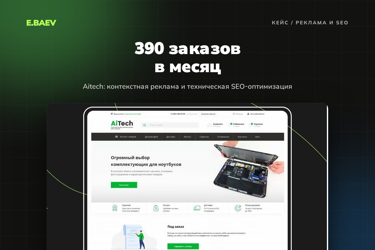 Контекстная реклама и SEO для Aitech